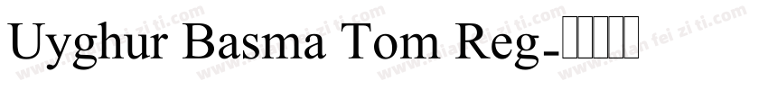 Uyghur Basma Tom Reg字体转换